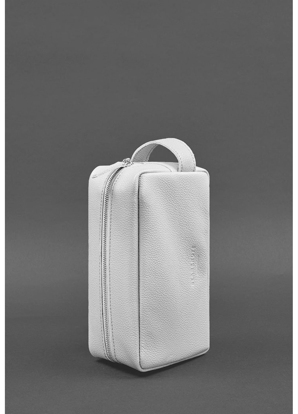 Жіноча шкіряна косметична сумка 6.0 Білий флотар BN-CB-6-White BlankNote (263519283)