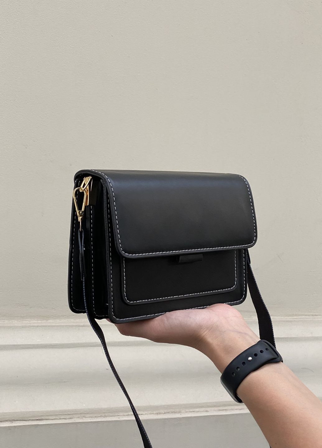 Женская сумка кросс-боди черная No Brand (268030506)