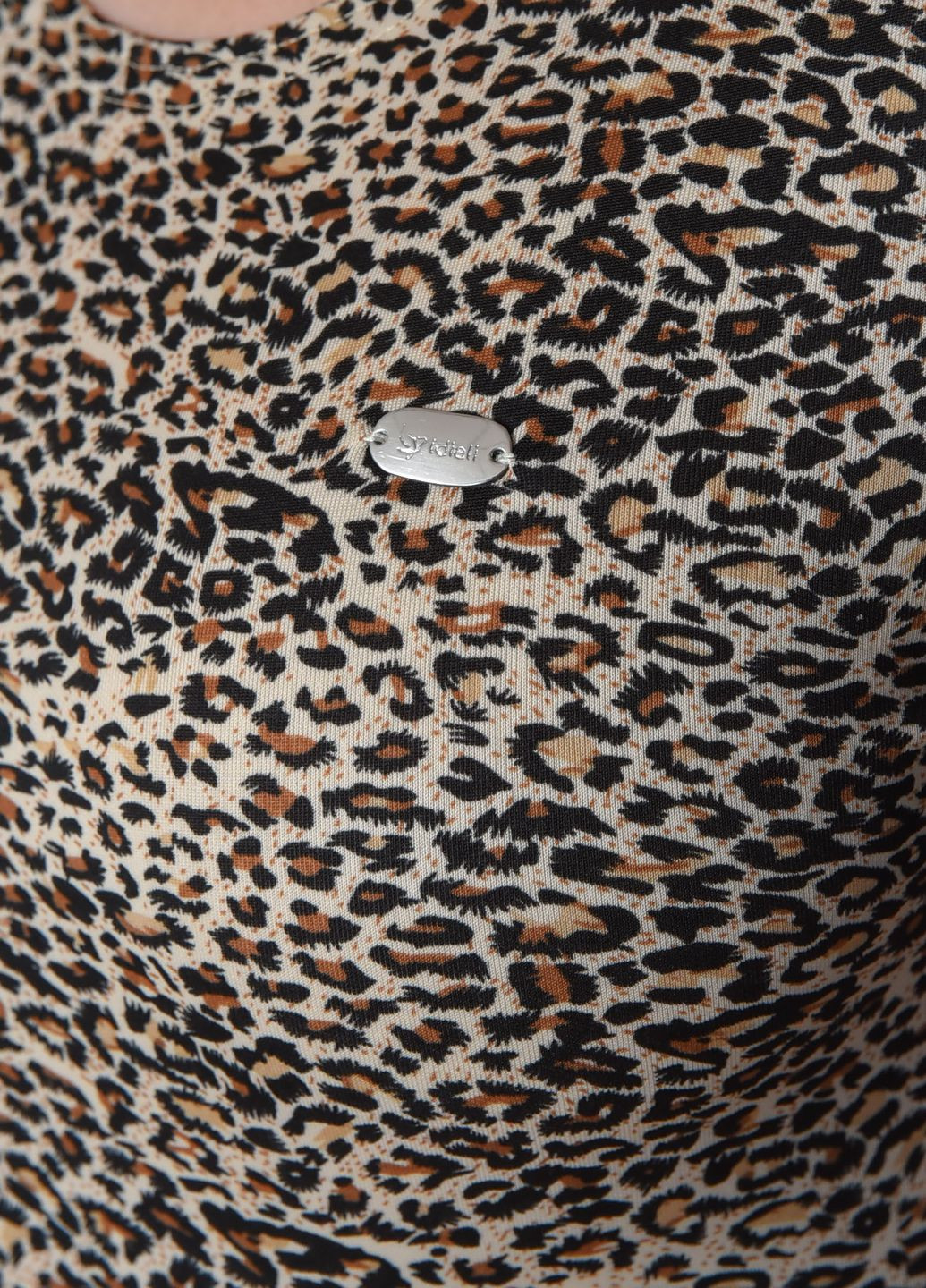 Боди женское леопардового цвета размер 42 Let's Shop (263591231)