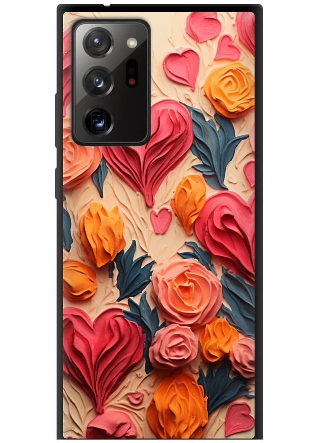 TPU чорний чохол 'Сердечка 3' для Endorphone Samsung Galaxy Note 20 Ultra (267232508)