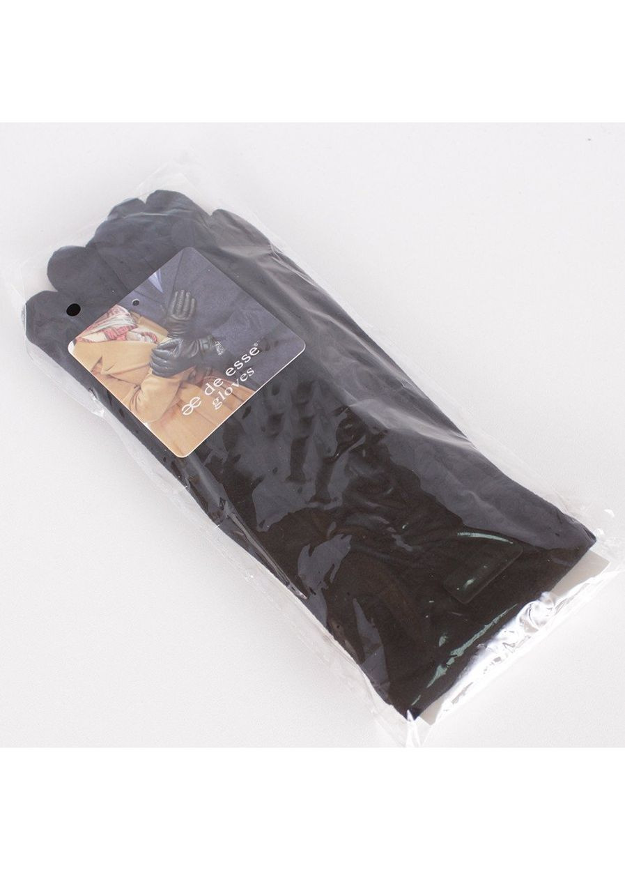 Перчатки женские текстильные D239-1T черные демисезонные De Esse (266903255)