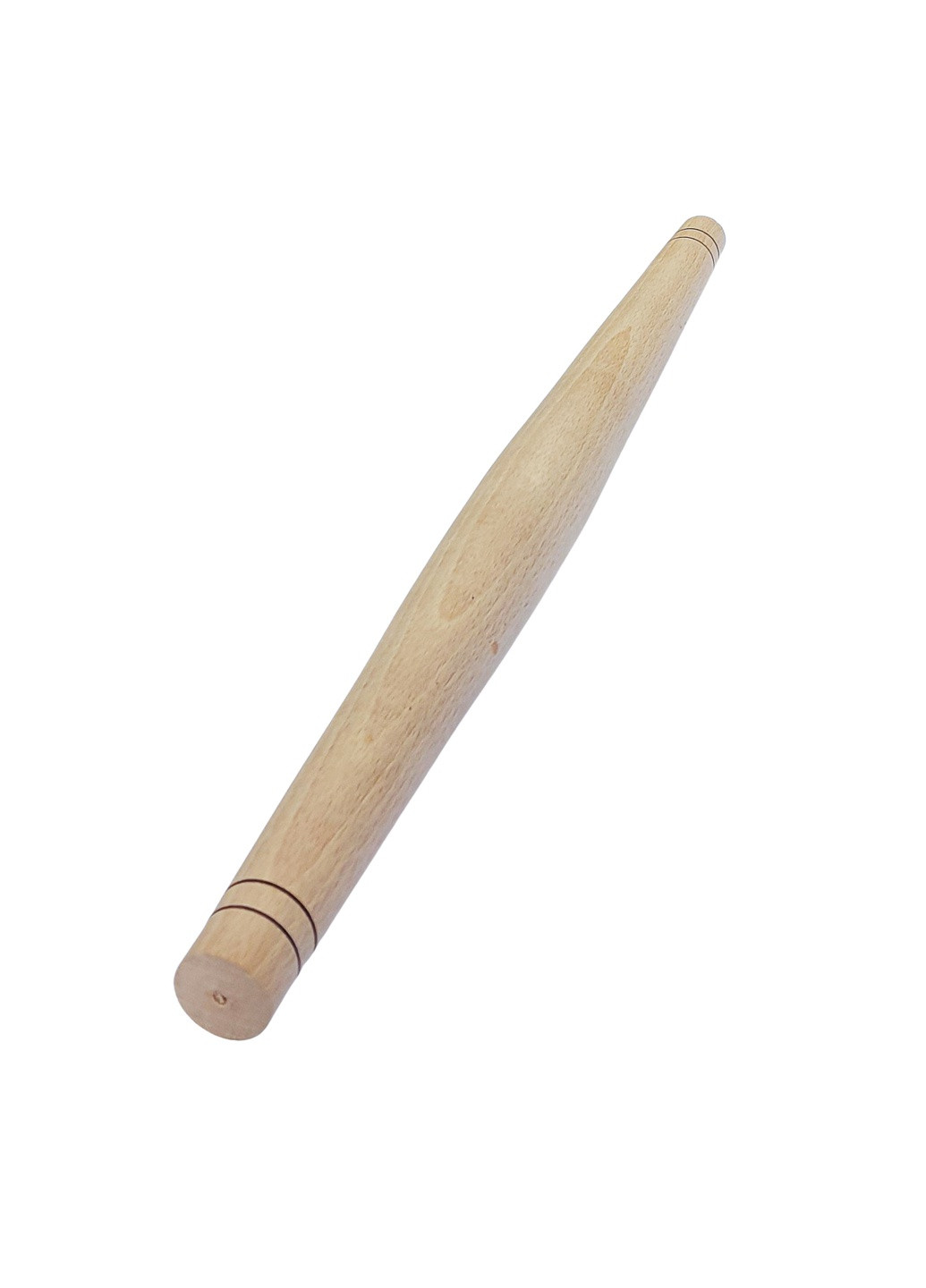 Скалка дерев'яна французька що звужується по краях 42 см Woodly (259921091)