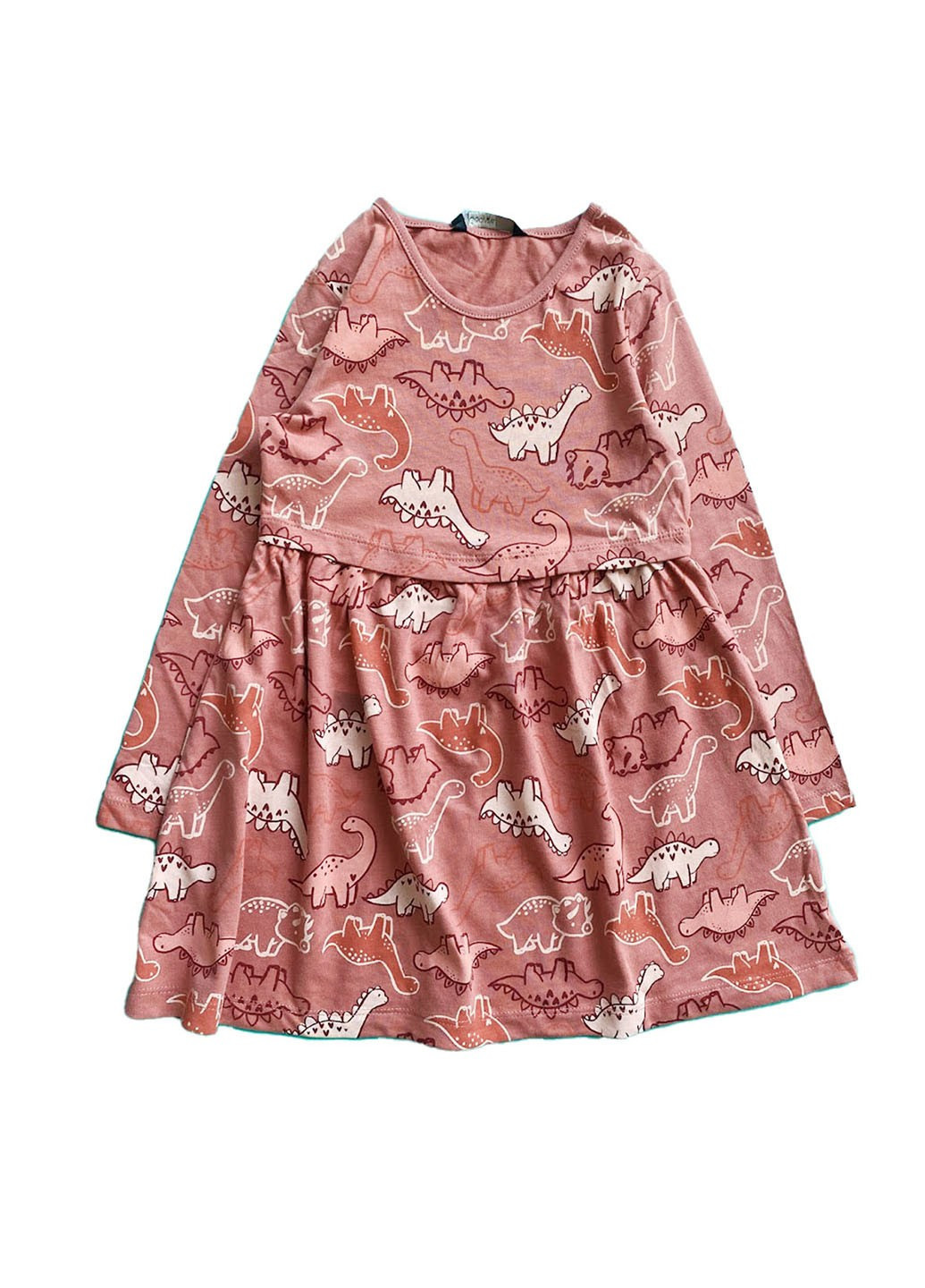 Розовое платье хлопковое на длинный рукав George (276530603)