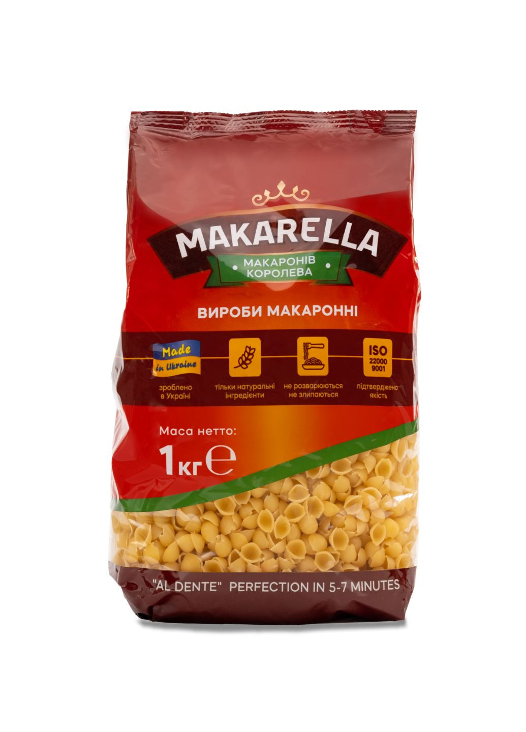 Макаронные изделия Ракушки суповые MAKARELLА 1 кг (4820055302081) Makarella (266989189)