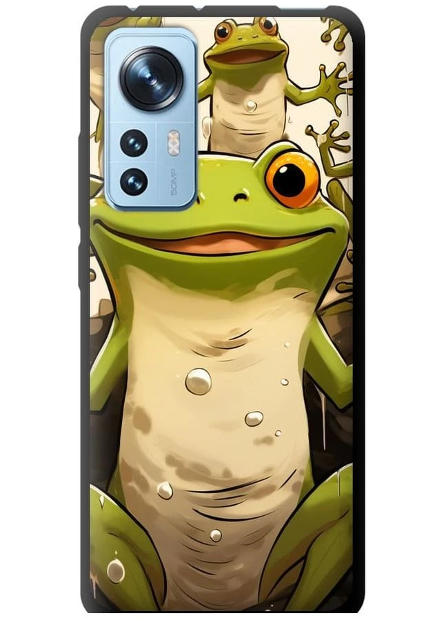 TPU чорний чохол 'Весела жаба' для Endorphone Xiaomi 12 (266905813)