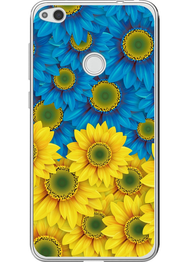 Силіконовий чохол 'Жовто-блакитні квіти ' для Huawei P8 Lite (2017) Endorphone Huawei P8 Lite (2017) (257836790)