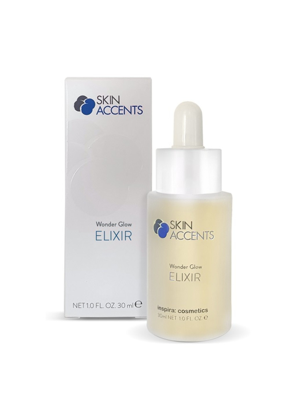 Сироватка для розгладження шкіри WONDER GLOW ELIXIR Inspira Skin Accents 30 мл Inspira:cosmetics (269237805)