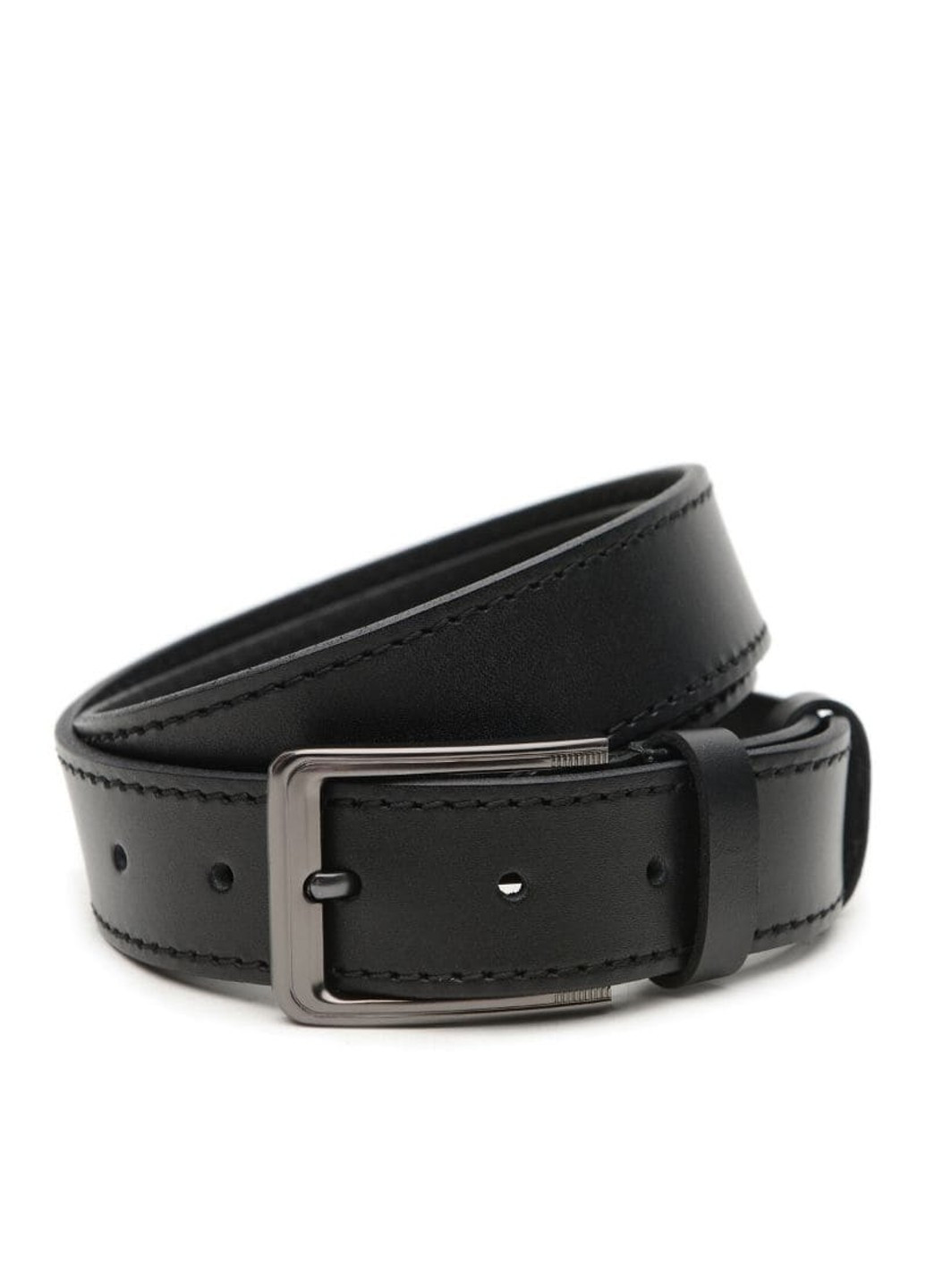 Шкіряний чоловічий ремінь V1125GX17-black Borsa Leather (271665027)