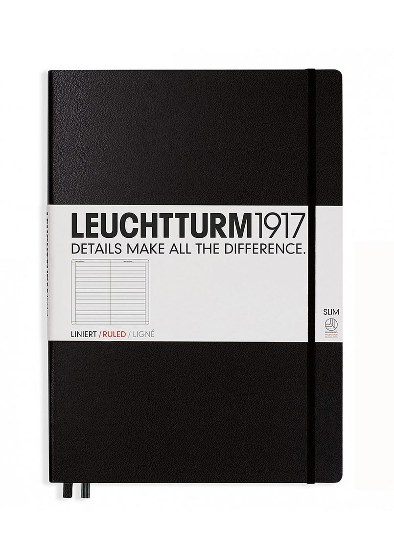 Блокнот Master Slim A4+, чорний, лінія Leuchtturm1917 (269901143)