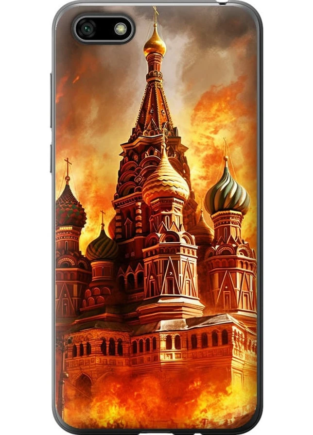 2D пластиковий чохол 'Кремль у вогні' для Endorphone Huawei Honor 7A (258704419)