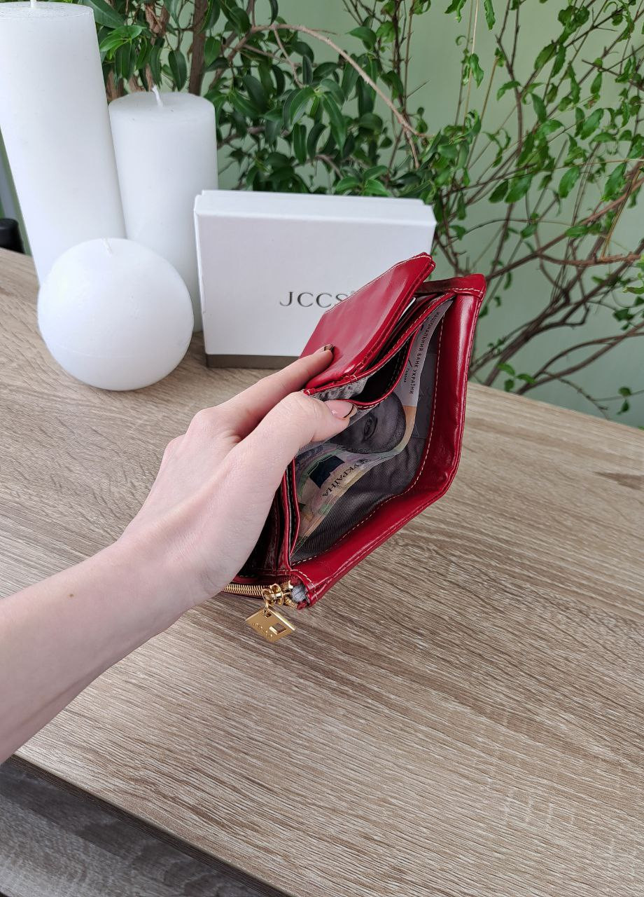 Жіночий гаманець маленького розміру з натуральної масляної шкіри Jccs (258725216)