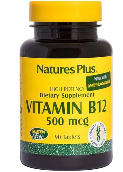 Nature's Plus Vitamin B12 500 mcg 90 Tabs NTP1710 Natures Plus (256719636)