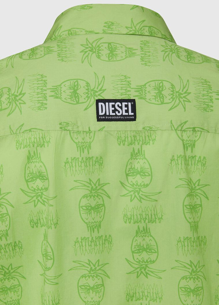 Зеленая рубашка Diesel