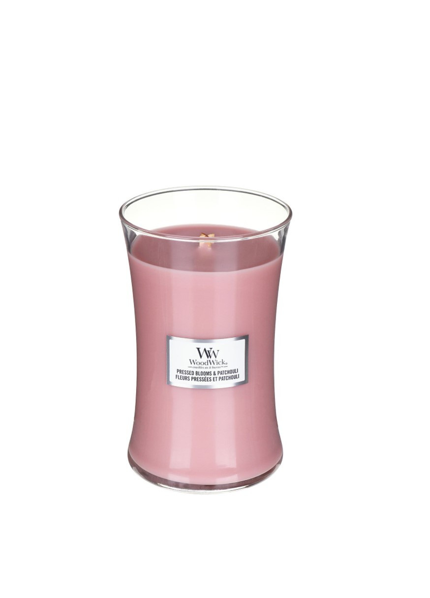 Ароматическая свеча с ароматом цветов Large Pressed Blooms & Patchouli WoodWick (268030139)