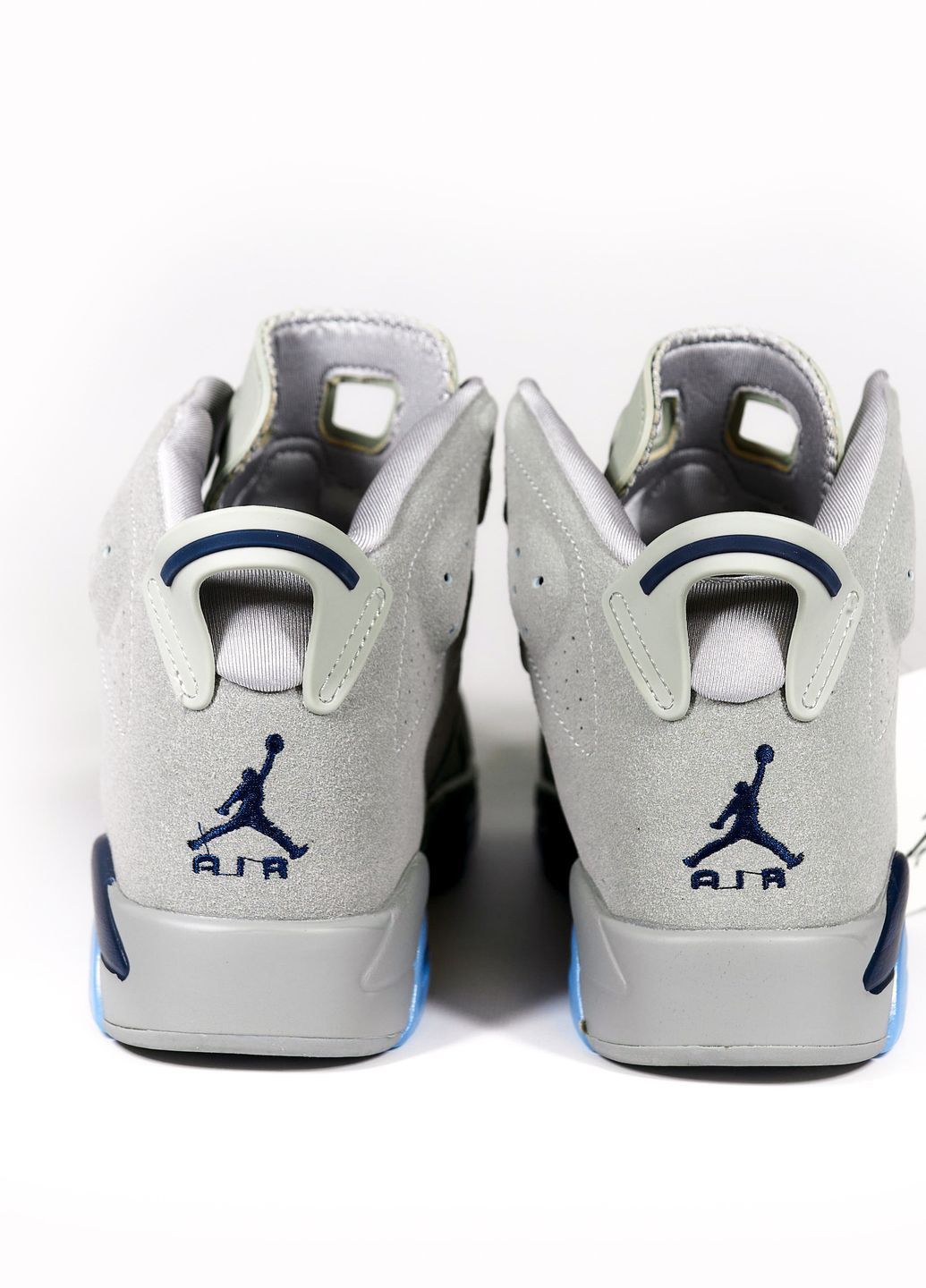 Серые демисезонные кроссовки мужские 6 retro georgetown, вьетнам Nike Air Jordan