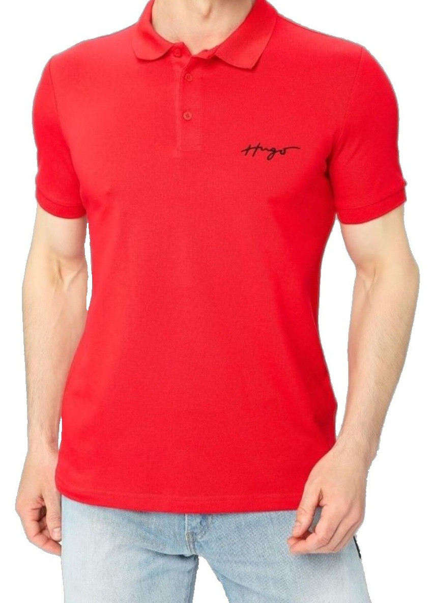 Красная футболка-поло мужское для мужчин Hugo Boss