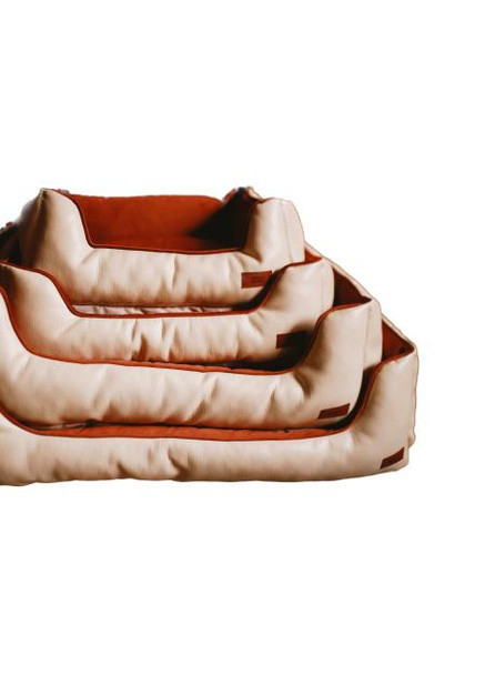 Лежак для собак та котів до 15 кг. Серія Карпати "Манеж" . Бежево-коричневий VseVporyadke (259570158)