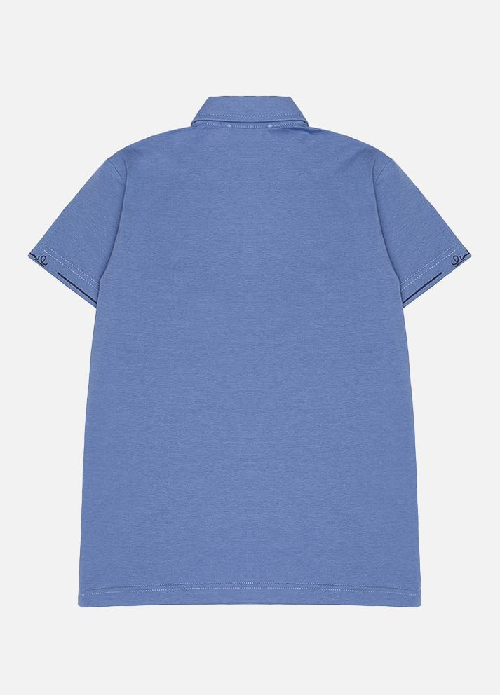 Темно-синяя детская футболка-поло короткий рукав для мальчиков цвет темно-синий цб-00223155 для мальчика BLUELAND