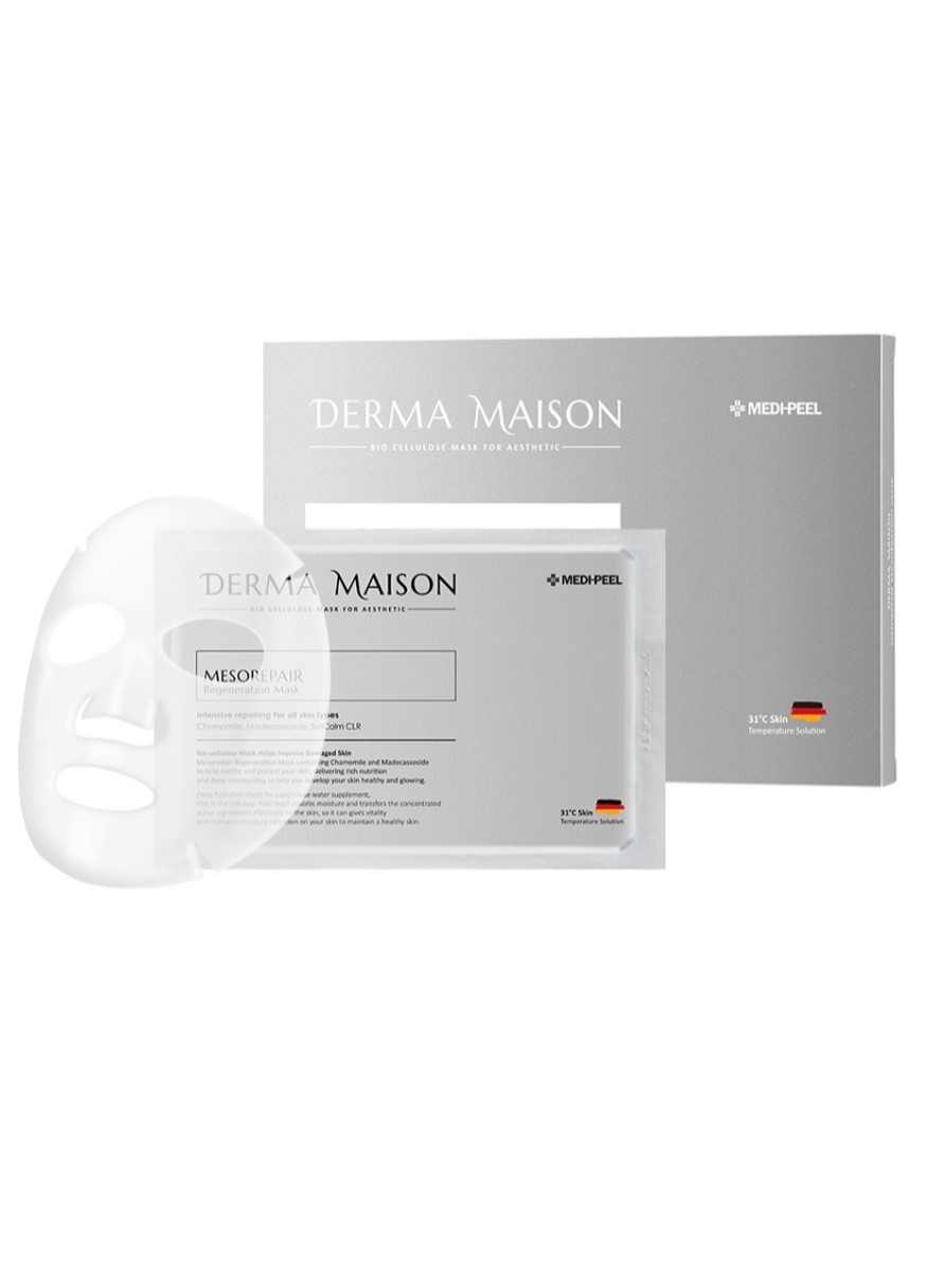 Тканевая маска для лица мезовосстанавливающая с лифтинг-эффектом Derma Maison Mesorepair Regeneration Mask Medi-Peel (267577866)