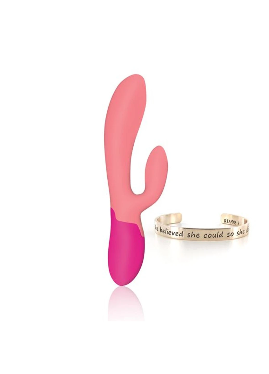 Вибратор-кролик : Xena Coral/Rose, 10 режимов работы, медицинский силикон RIANNE S (277235097)