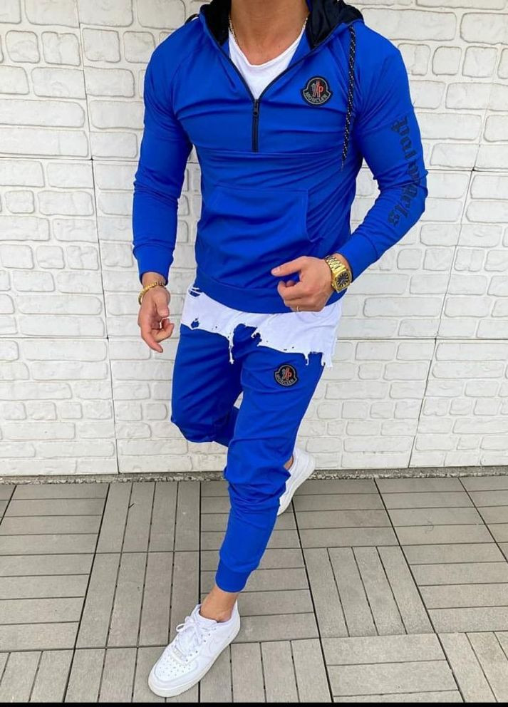 Спортивний костюм Moncler синього кольору No Brand (262089501)