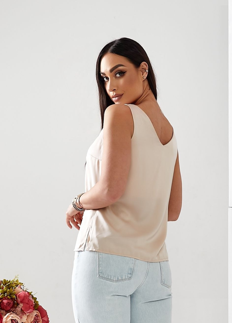 Бежева блузка майка XOROSHA Миранда