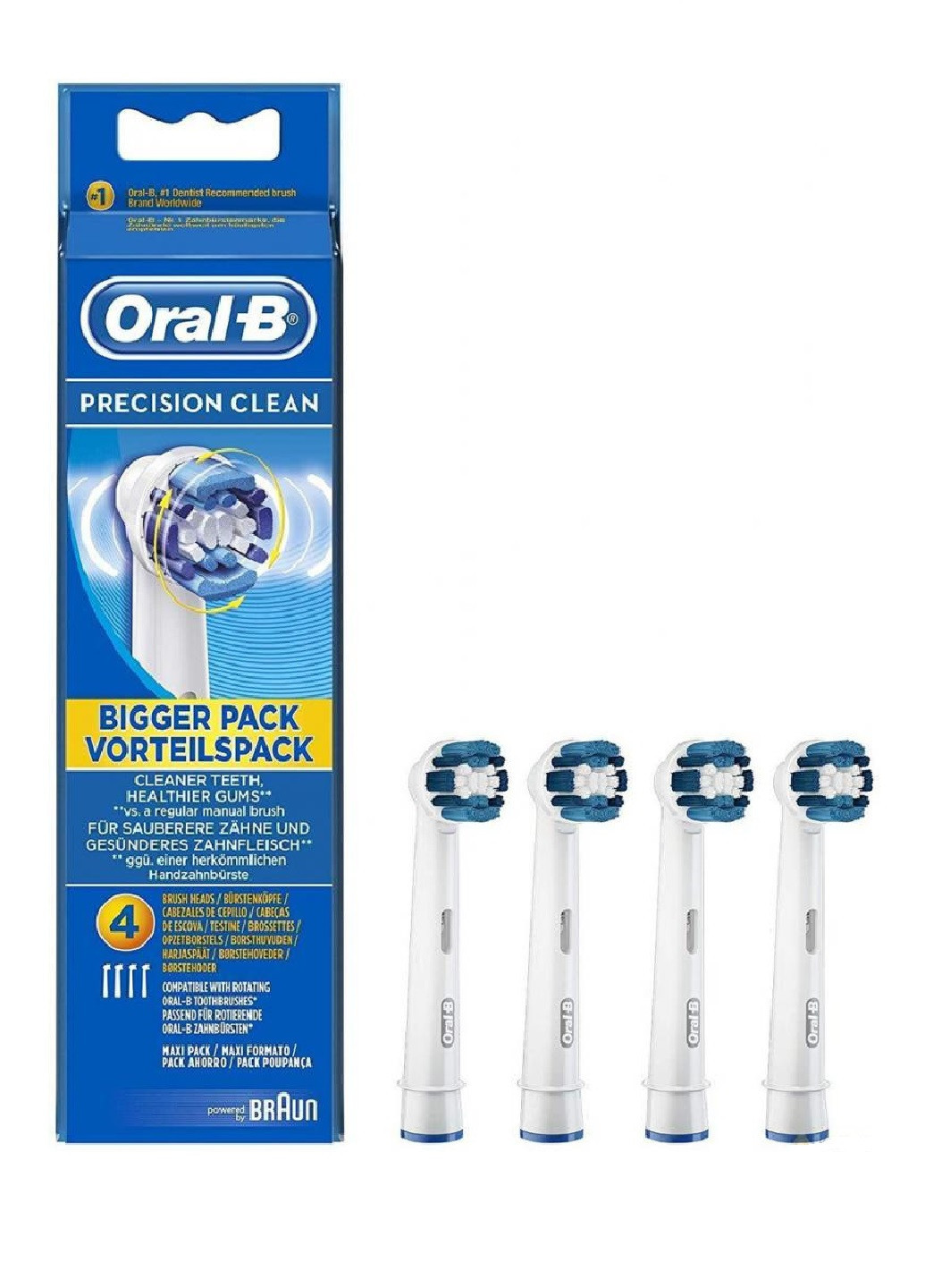 Набор зубных насадок Braun Precision Clean EB 20 4шт Oral-B (257100235)