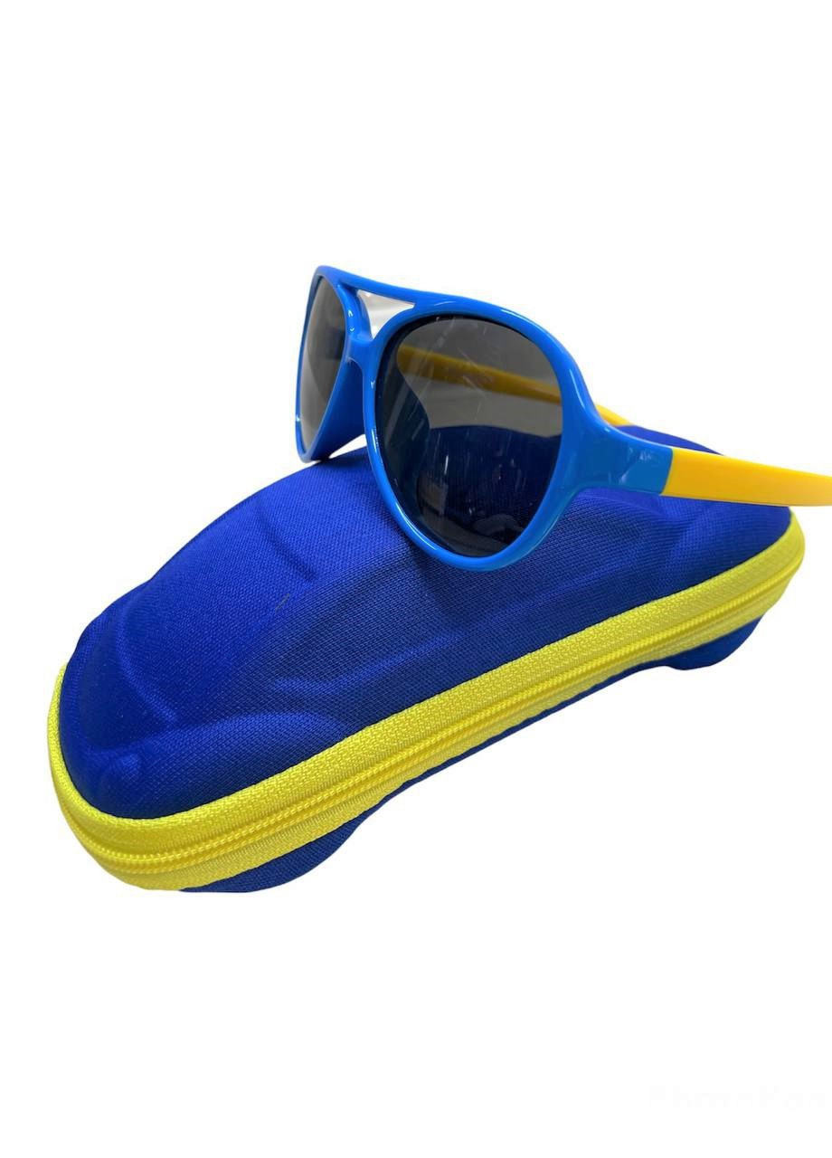 Сонцезахисні окуляри Авіатори поляризаційні UV400 Сине-Жовті No Brand (258403111)