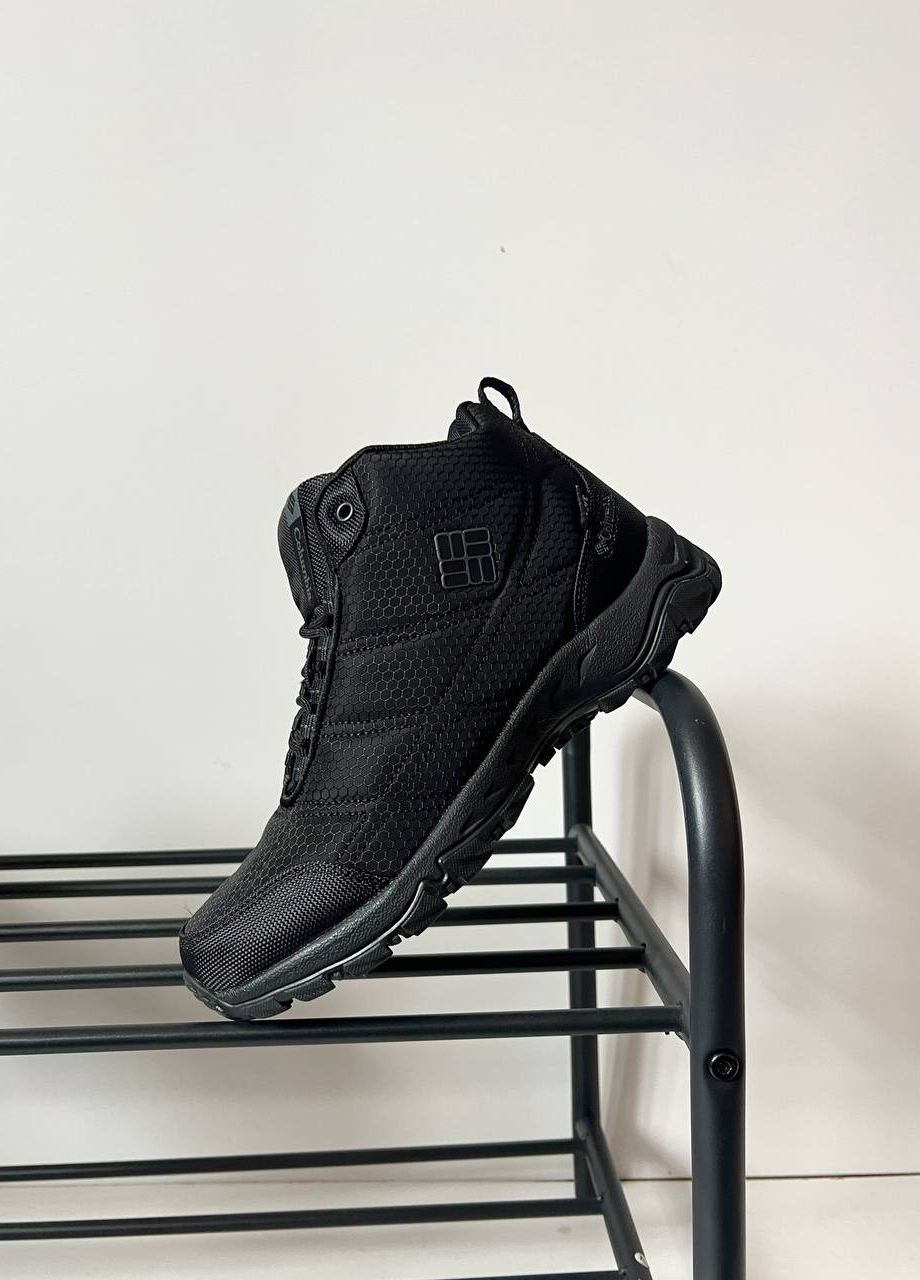 Черные спортивные, повседневные зимние ботинки мужские зимние No Brand
