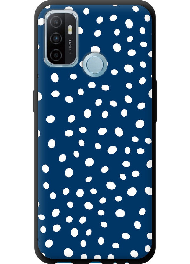 TPU чорний чохол 'Горошок v3' для Endorphone Oppo A53 (258083446)