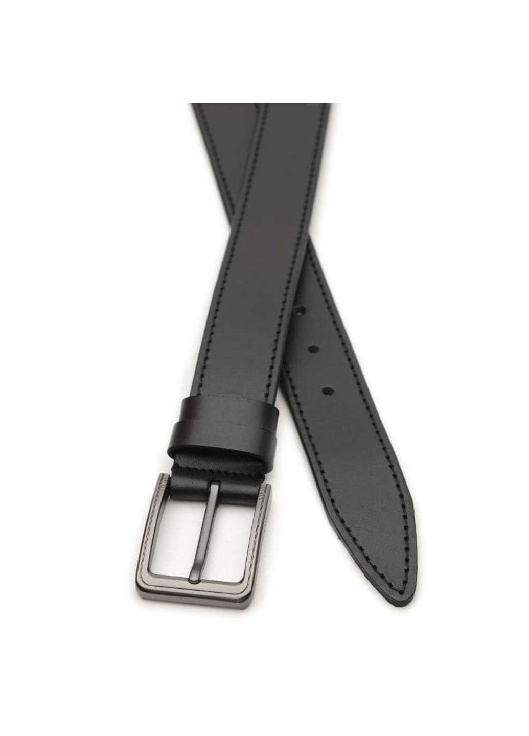 Шкіряний чоловічий ремінь V1125GX17-black Borsa Leather (271665027)