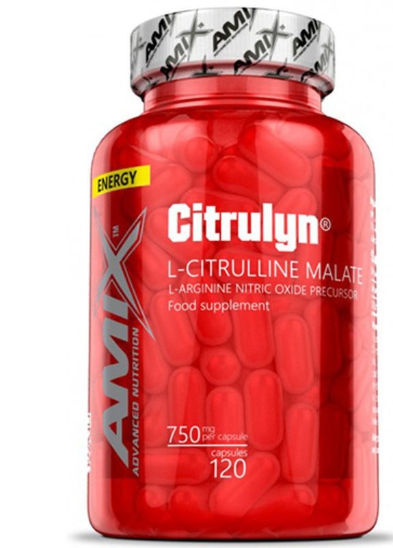 L-цитрулін малат CitruLyn 750mg 120cps Amix Nutrition (257960566)