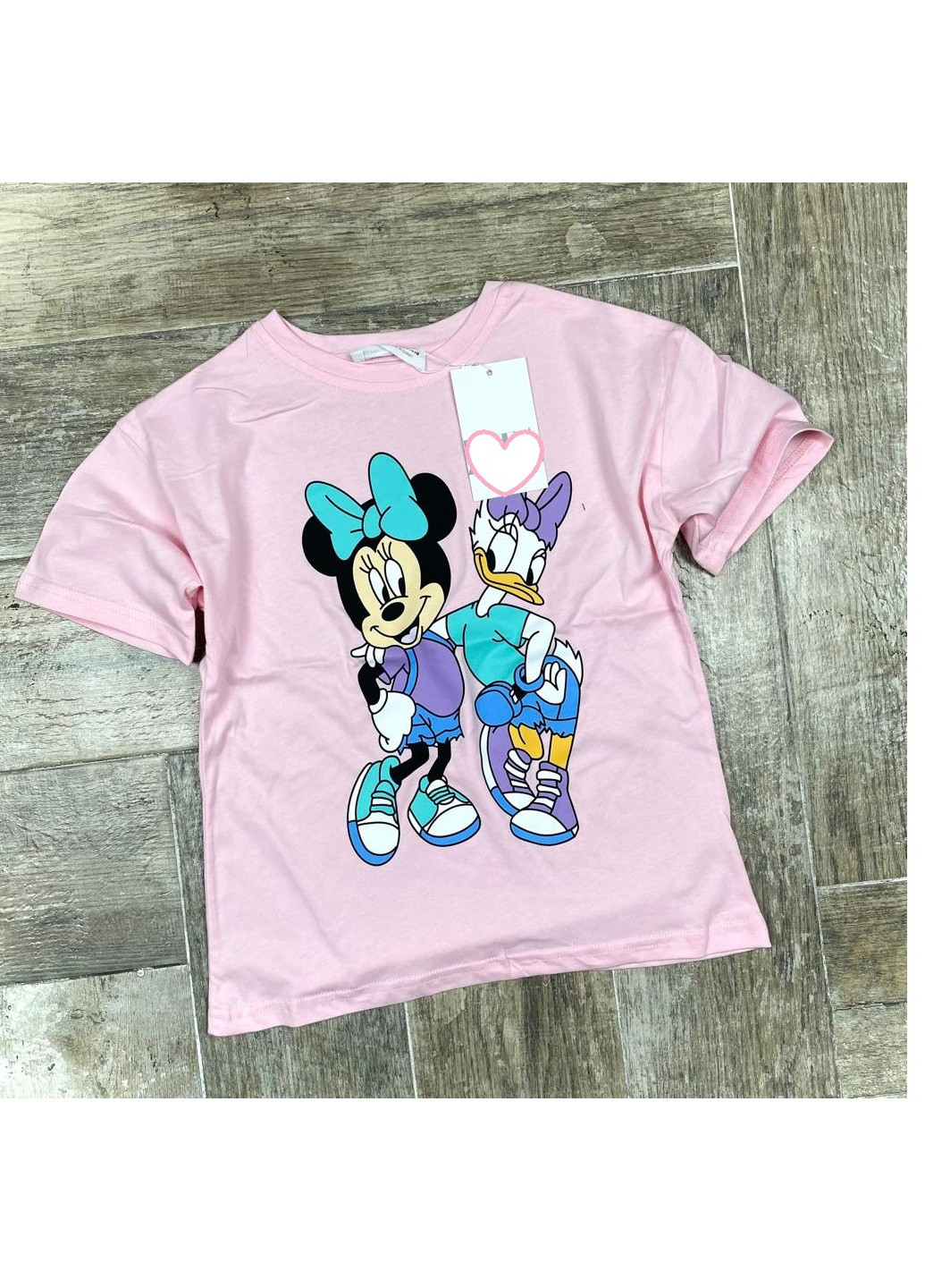 Розовая футболка minnie mouse (мінні маус) No Brand
