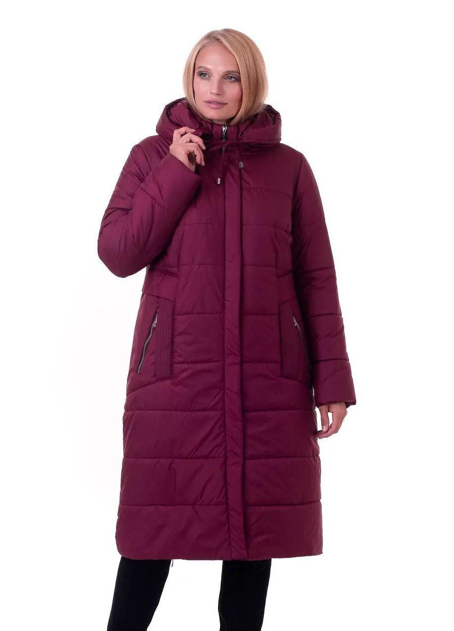 Бордова зимня зимова куртка жіноча великого розміру SK