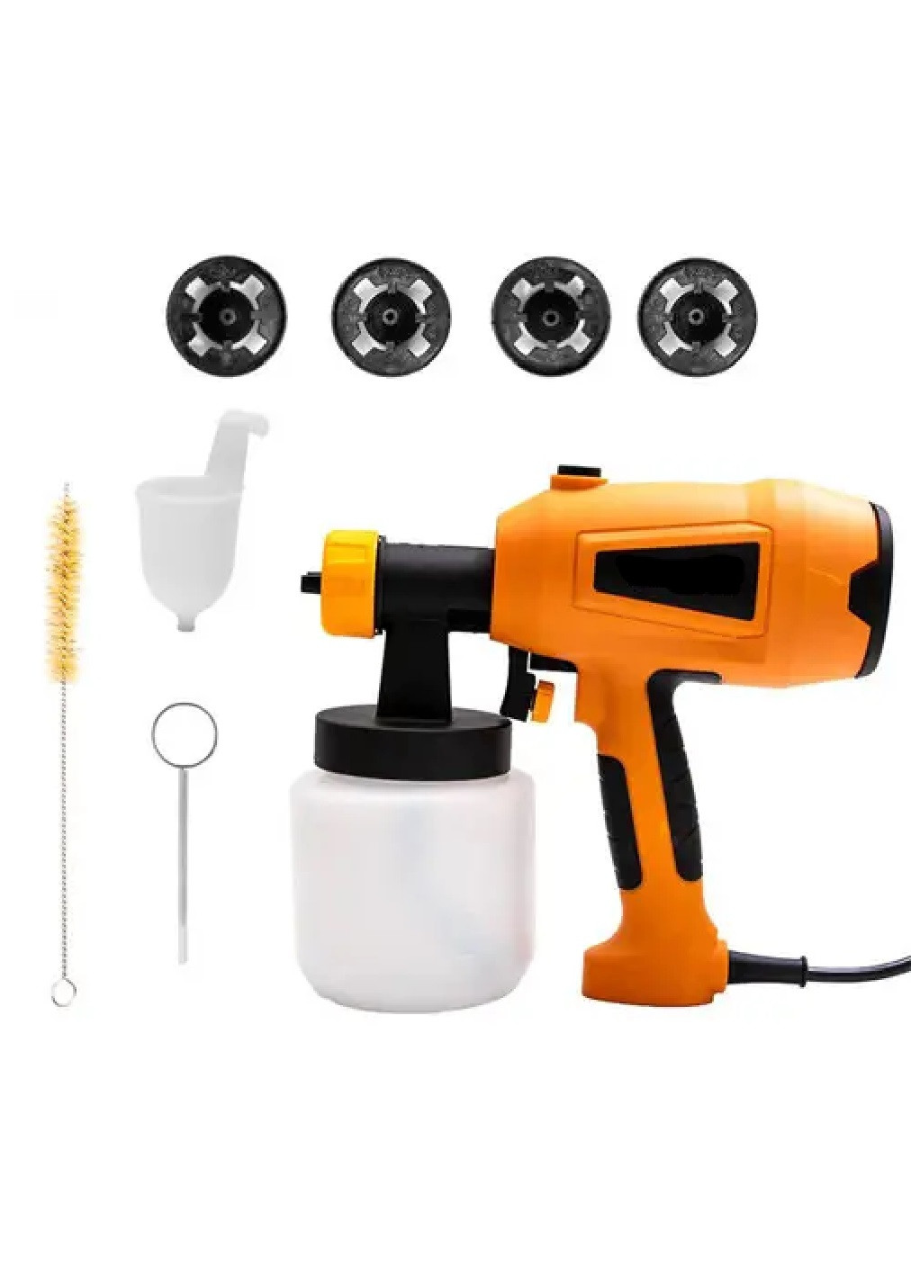 Комплект набір фарбопульт фарборозпилювач апарат для швидкого фарбування електричний з форсунками 4 шт (475079-Prob) Unbranded (261408515)
