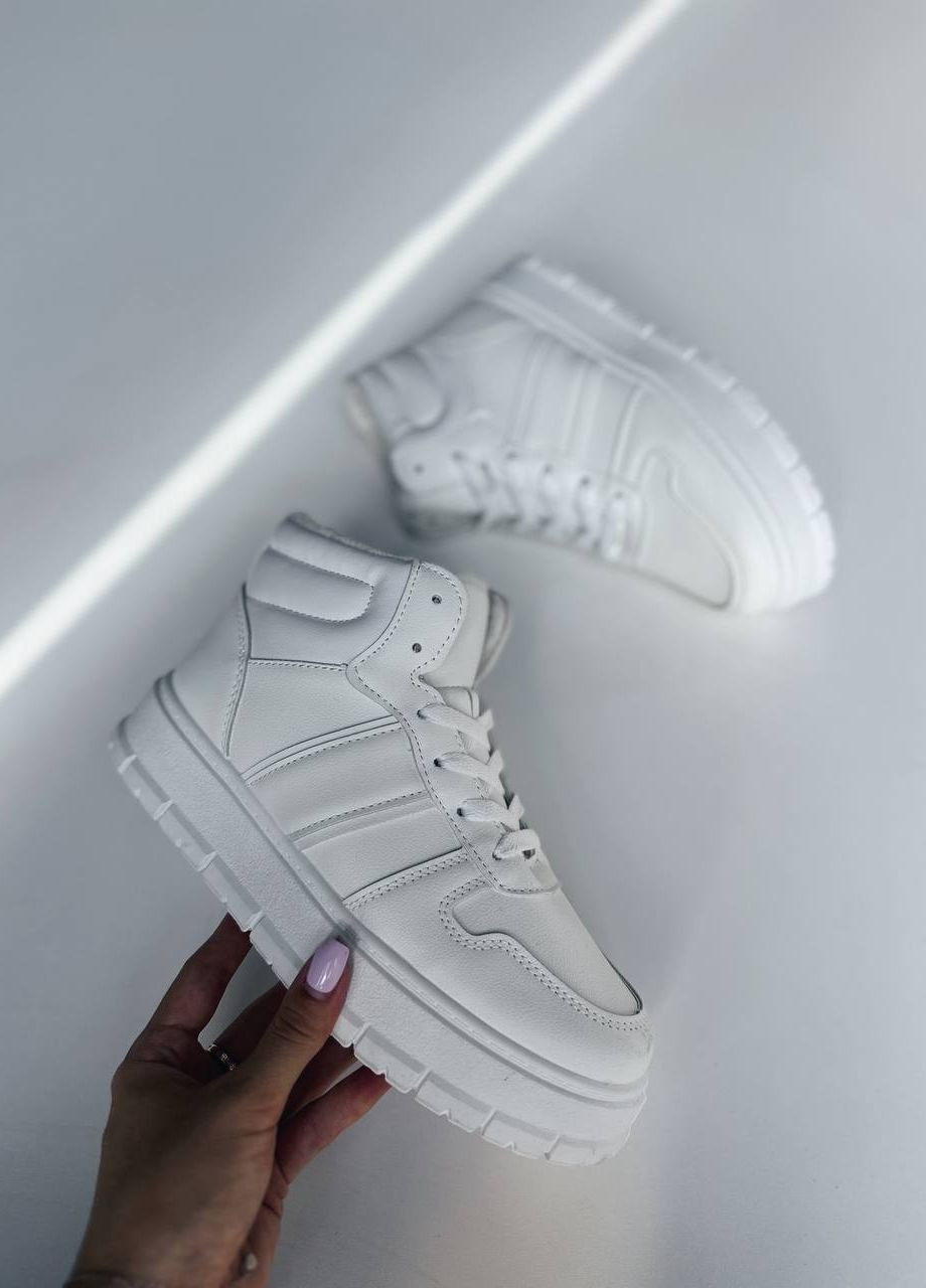 Белые демисезонные кроссовки женские, вьетнам No Brand Sneakers High Antique White