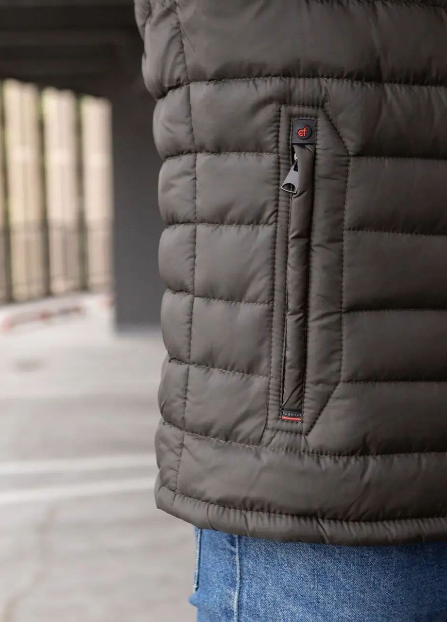 Оливкова (хакі) зимня зимова чоловіча куртка великого розміру SK