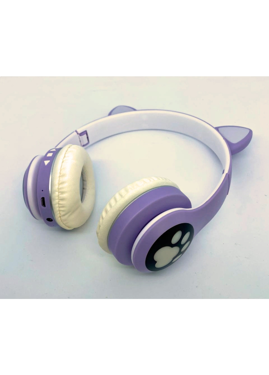 Беспроводные блютуз наушники с кошачьими ушками и разноцветной LED подсветкой Cat Ear VZV LED Bluetooth No Brand (261338945)