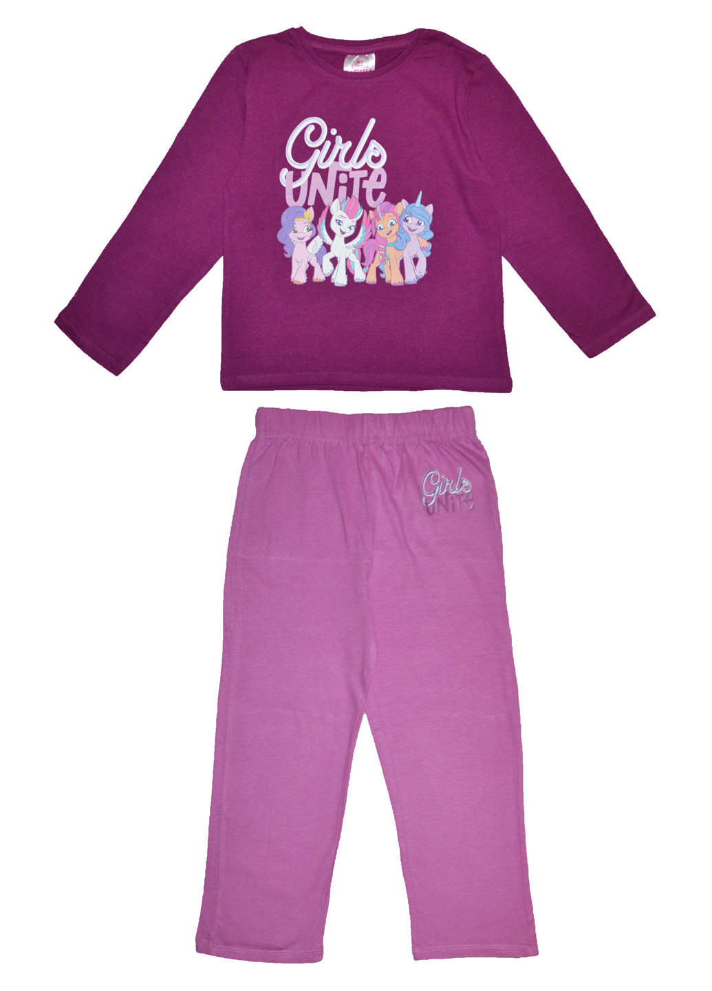 Фіолетова всесезон піжама реглан + брюки My Little Pony