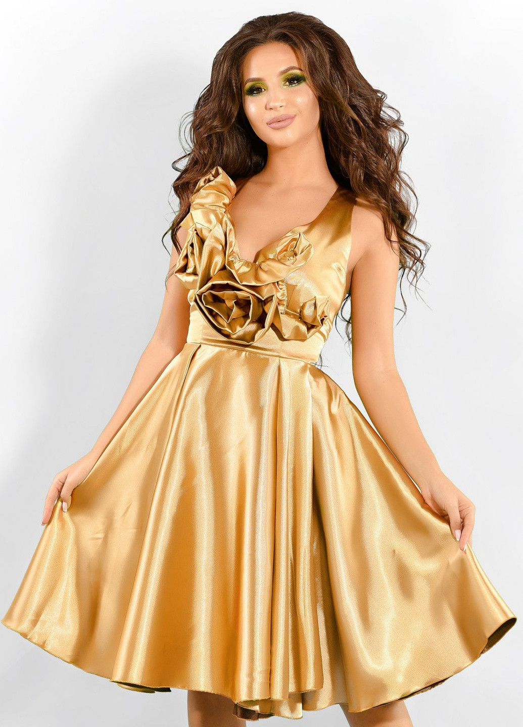 Жовтий сукнi норма розкішна сукня (ут000002987) Lemanta