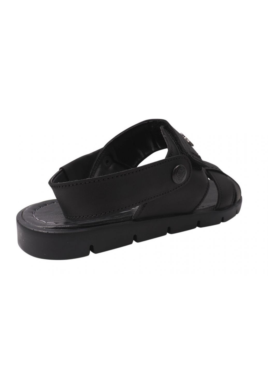 босоножки мужские из натуральной кожи, на низком ходу, с открытой пятой, цвет черный, Brionis