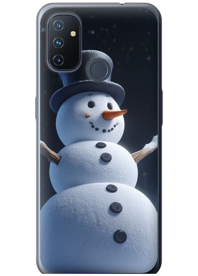 Силиконовый чехол 'Снеговик' для Endorphone OnePlus Nord N100 (275650765)