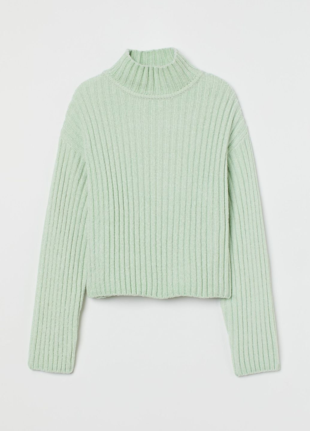 Мятный зимний свитер H&M