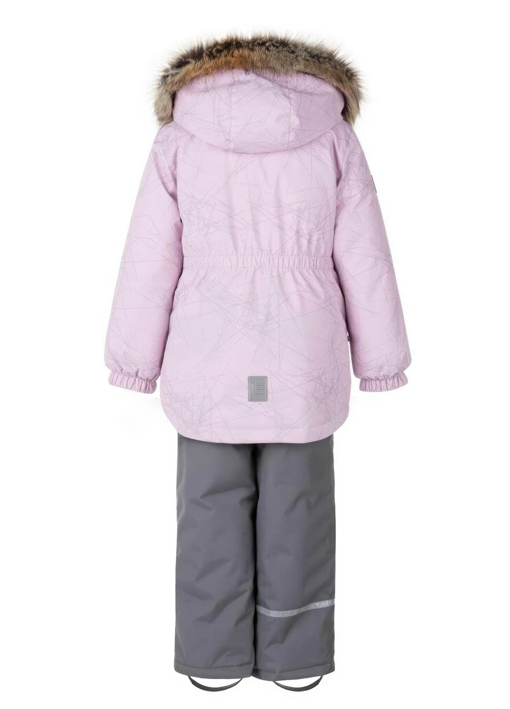 Розовый зимний зимний комплект (куртка + полукомбинезон) для девочки 9214 110 см розовый 69325 Lenne