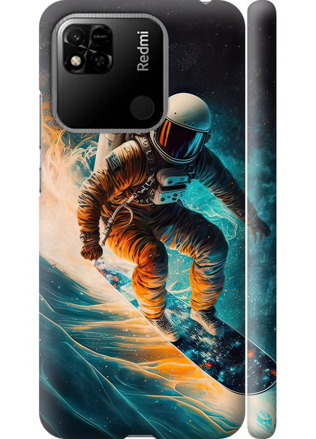 3D пластиковый матовый чехол 'Сноубордист' для Endorphone Xiaomi Redmi 10A (258082343)