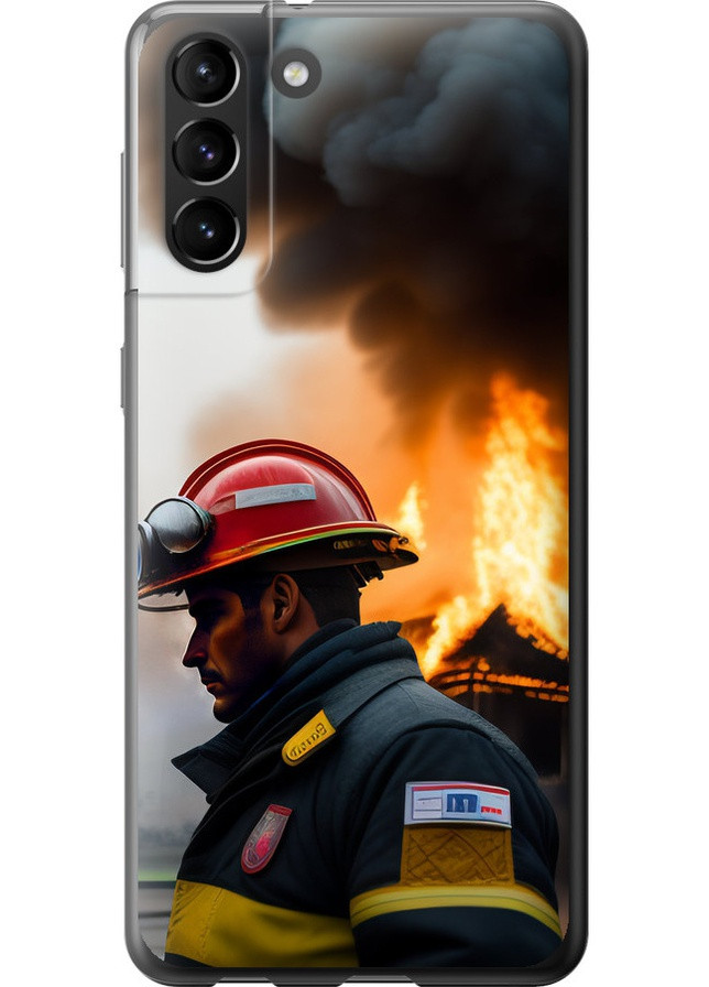 Силиконовый чехол 'Пожарник' для Endorphone Samsung Galaxy S21 Plus (258212951)