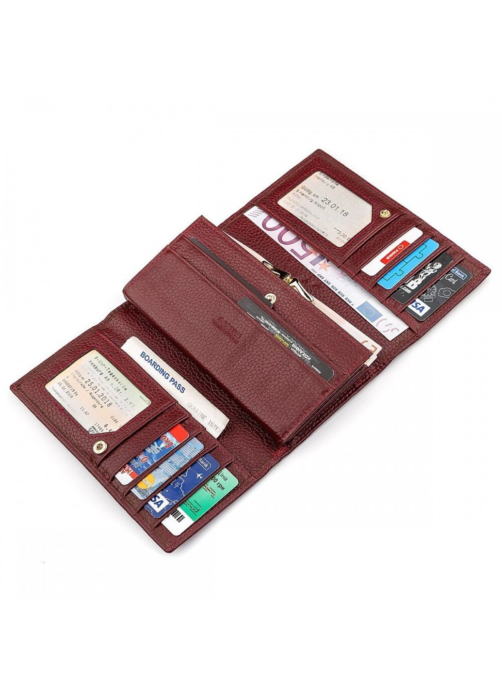 Гаманець з натуральної шкіри 18489 (S9001B) Чорний BOSTON (262524114)