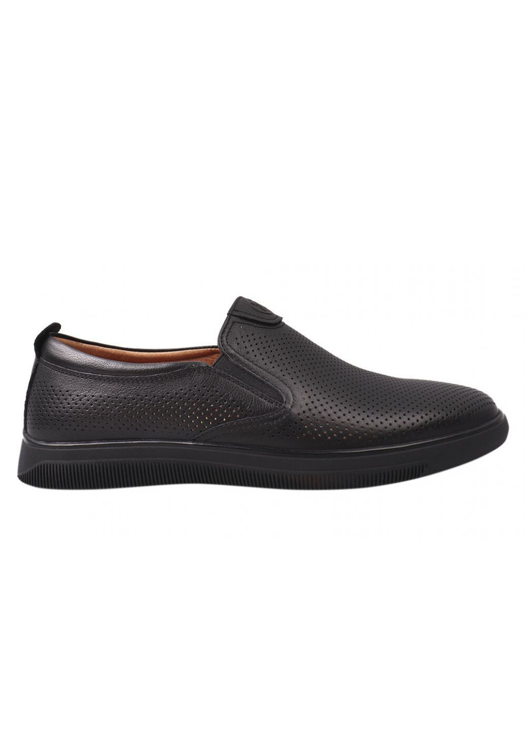 Туфлі чоловічі з натуральної шкіри, на низькому ходу, чорні, Emillio Landini 31-21LTCP (257438363)