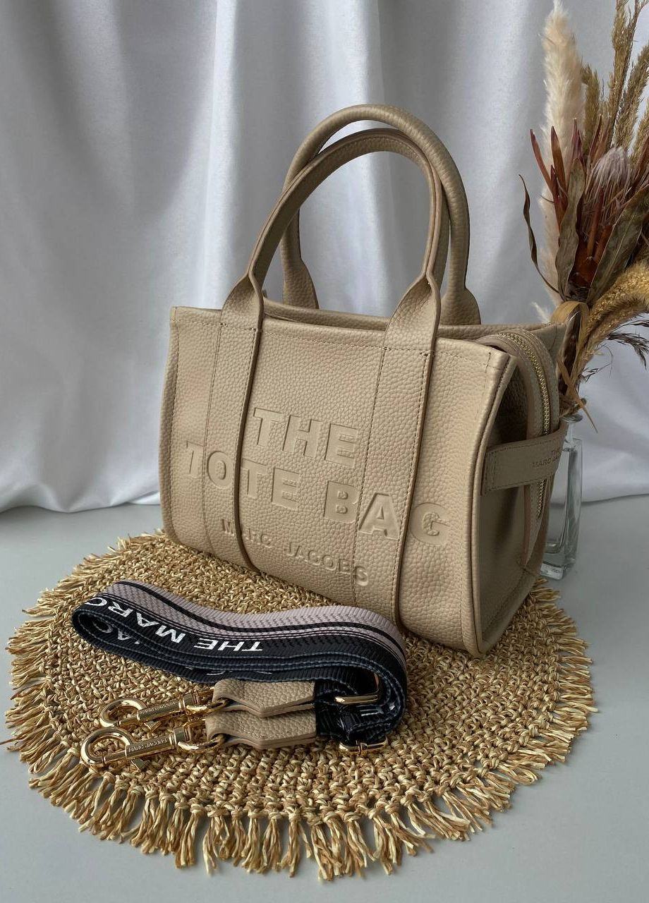 Сумка женская 13008 Marc Jacobs tote bag mini beige (260375999)