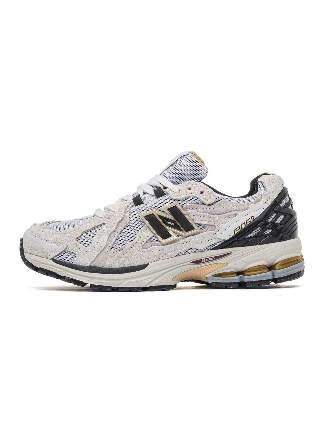 Серые демисезонные кроссовки мужские white protection pack, вьетнам New Balance 1906